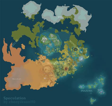 genshin impact full map leak|The Complete Speculative Map of Teyvat! : r/Genshin